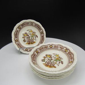 Vintage Mason's Ironstone 5 1/2" Fruit Nappies. Manchu Brown.